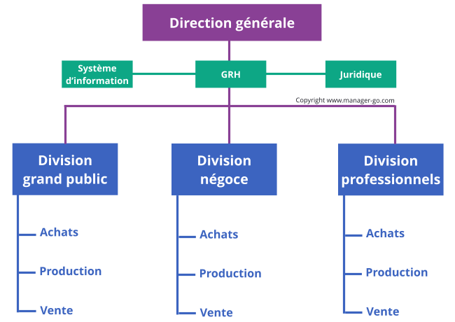 Exemple de structure divisionnelle