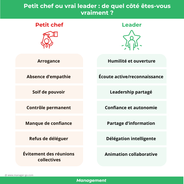Petit chef (ou chefaillon) vs leader