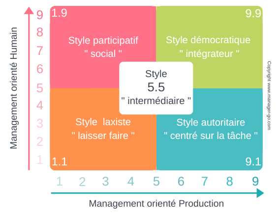 Matrice Leadership Blake et Mouton